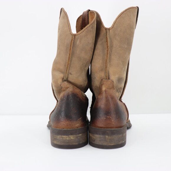 Ariat Rambler Boots Men\'s Size 9 EE Brown Leather Bomber Square Toe Wester Boots main image 4